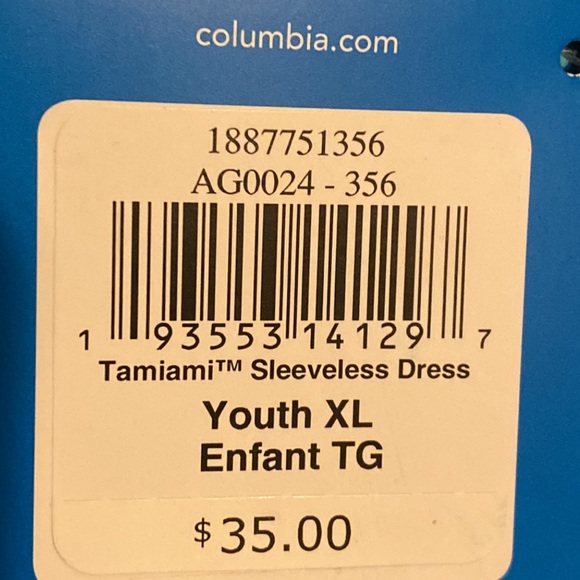 NWT Columbia PFG XL Dress 4 Pockets! Youth XL/18-20 UPF 40 Omni-Shade Omni-Wick - Picture 12 of 16